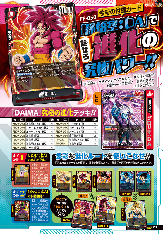 スーパーサイヤ人4の悟空が『ドラゴンボールスーパーカード